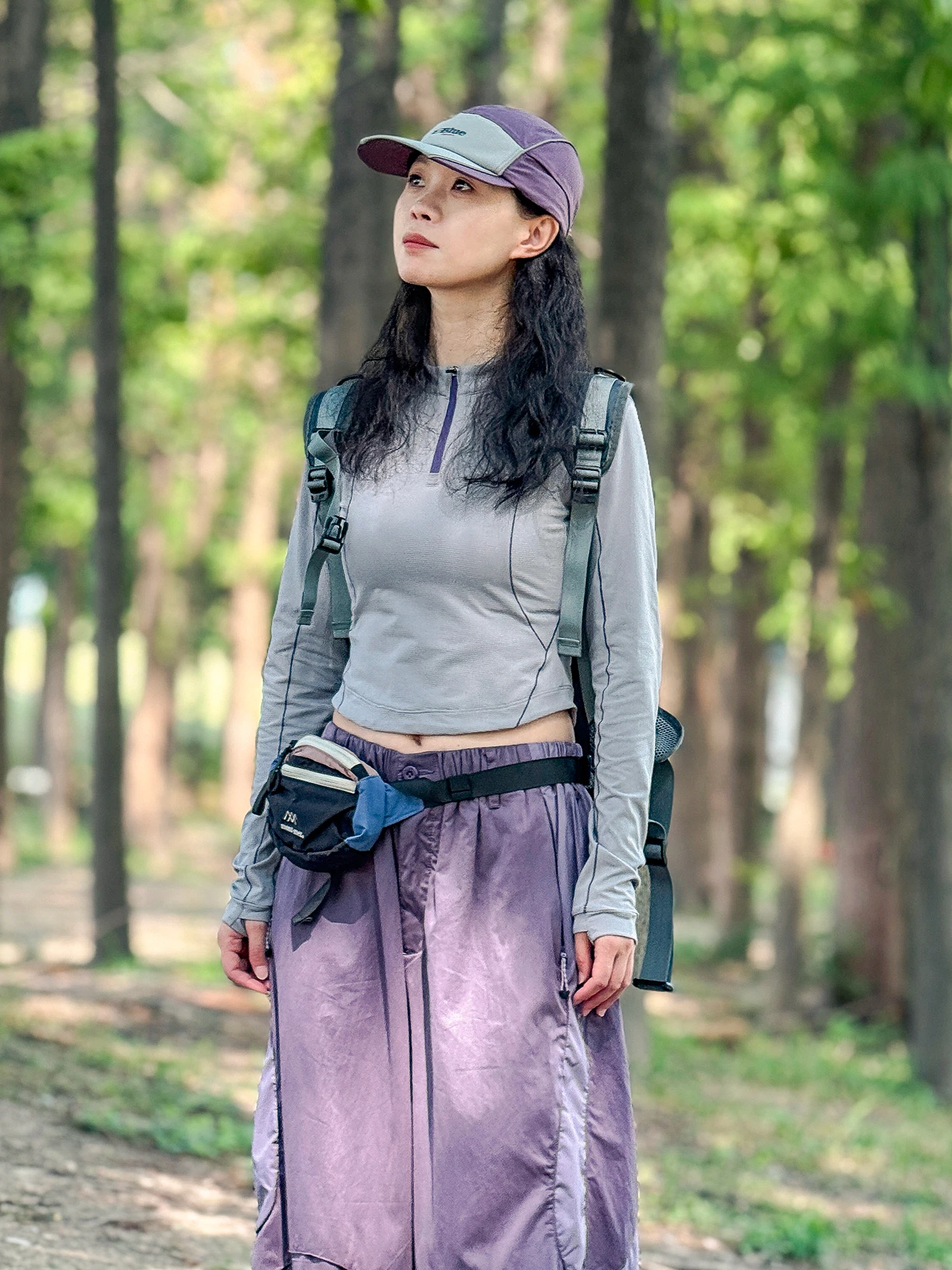 Outdoor Damen ort Sve T-Shirt Slim Fit Long Sve Atmungsaktiv Qui Dry Sport Base irt Herbst 2025, Neu Sle Mountai...