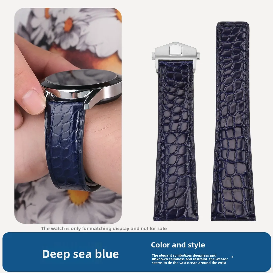 19 20 22mm For TAG HEUER MONACO CARRERA series Crocodile leather strap Genuine leather watchband Bracelet Wristband Accessories