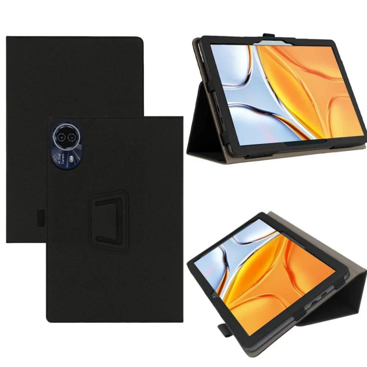Magnet Cover for Teclast T70 Tablet 14 Inch Flip Pu Case Leather Multi-viewing Angles Stand Protective Shell with Hand Strap