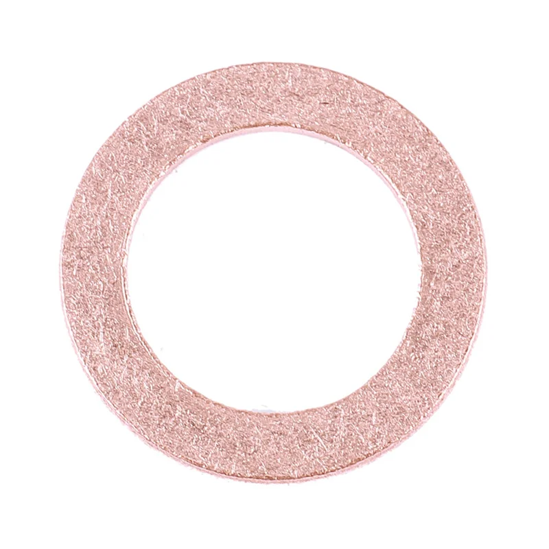 A44U 80 piezas 12 mm x 18 mm x 1,5 mm anillo de arandela plana de cobre accesorio de sellado