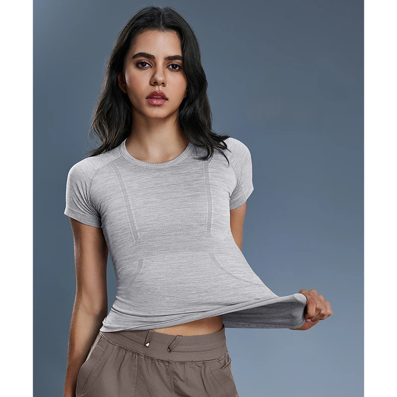 Women's T-Shirt Crew Neck Slim Athletic Top Breathable Short Sleeve Tee For Running Fitness Yoga Gym Travel Daily Outdoor Sports