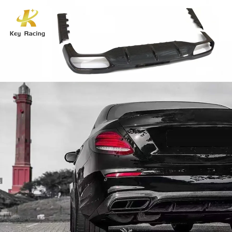 W213 Accesorio Auto AMG Rear Bumper Diffuser Carbon Fiber Rear Diffuser For Mercedes-Benz E Class W213