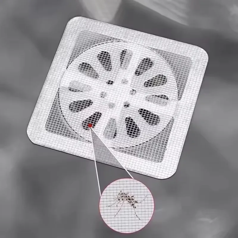 Multipurpose Disposable Shower Drain Hair Catcher Mesh Stickers Anti-Clog Bathroom Sink Floor Drain Filter Window Repair Patch Extra Bonus Same Items Included view 6