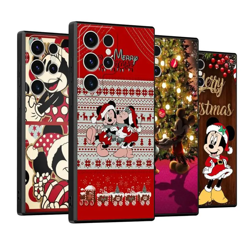 Frohe Weihnachten Mickey Minnie Handy hülle für Samsung Galaxy S23 Ultra S22 S21 Fe S20 S10 S10E