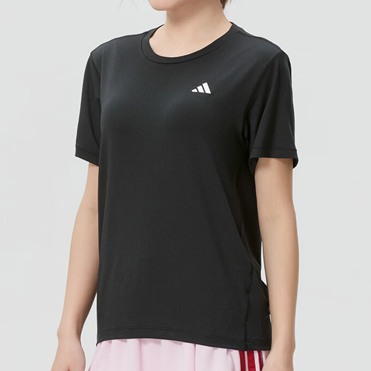 Adidas genuine round neck breathable sports short sleeved new women's short sleeved T-shirt KU8737