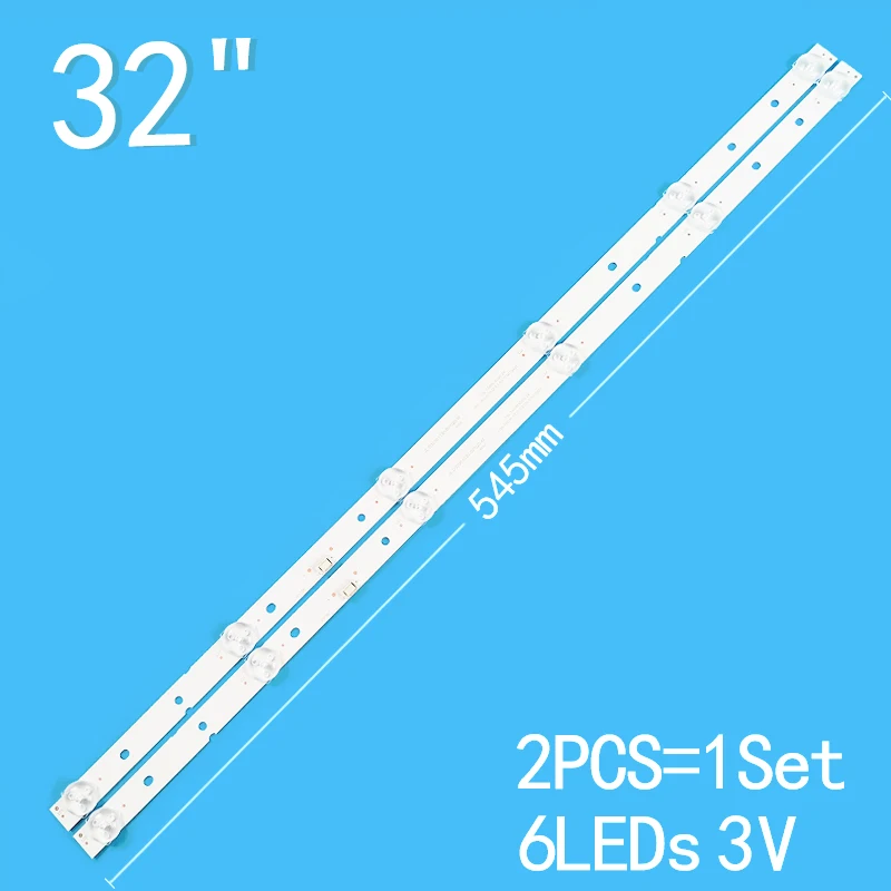 

TV Backlight Strip JL.D32061330-001QS-M RF-AZ320E30-0601S-08 TV LED Strip Lights Led Strip Led Bar for Skyworth 32E8 2PCS/SET