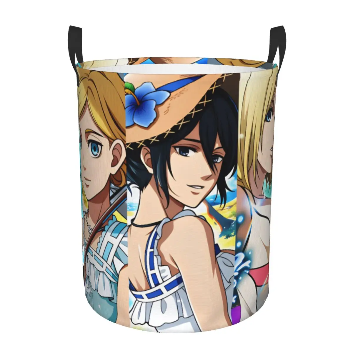 Annie Leonhart Attack On Titan Historia Reiss Laundry Basket Sasha Finger Clothes for Household Clothes Storage Organization