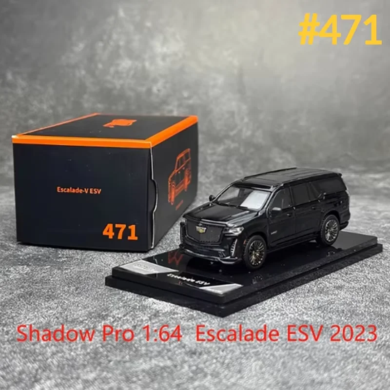 الظل برو دييكاست 1:64 مقياس إسكاليد ESV 2023 سبيكة سيارة نموذج مجموعة ثابتة زينت هدايا العيد اللعب