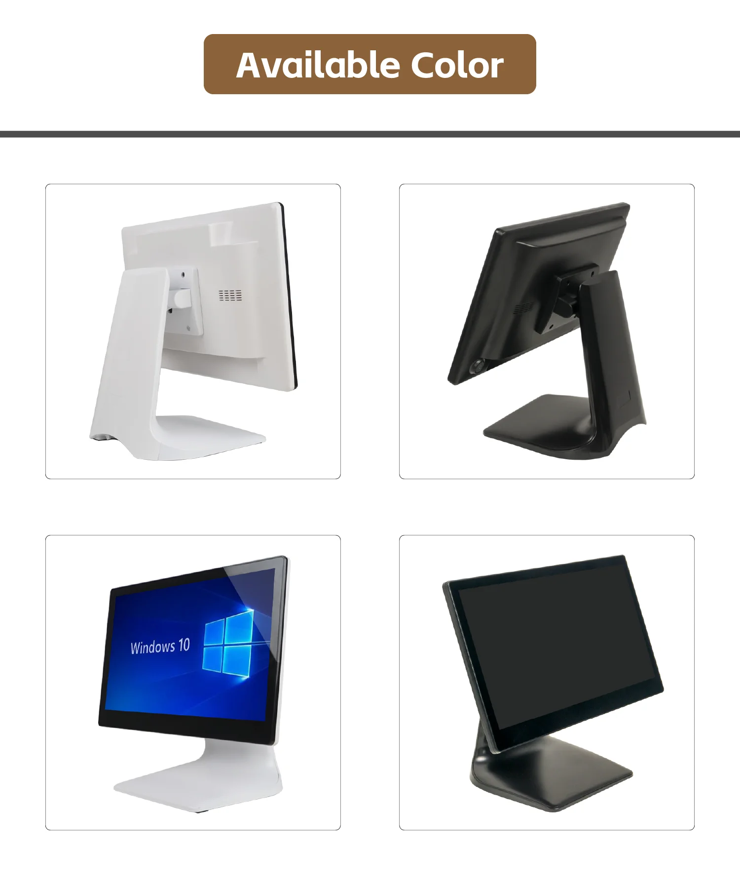 مصنع الشركة المصنعة المورد 15.6/18.5/21.5 بوصة تعمل باللمس POS Windows11 نظام تسجيل النقدية الكاملة الكل في واحد محطة POS #6