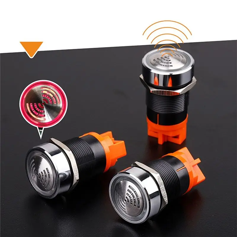 AS94-LED Buzzer Intermittent Flash Light Signal Lamp Flashmetal Buzze Flash LED Alarm Indicator Light Signal DC12V