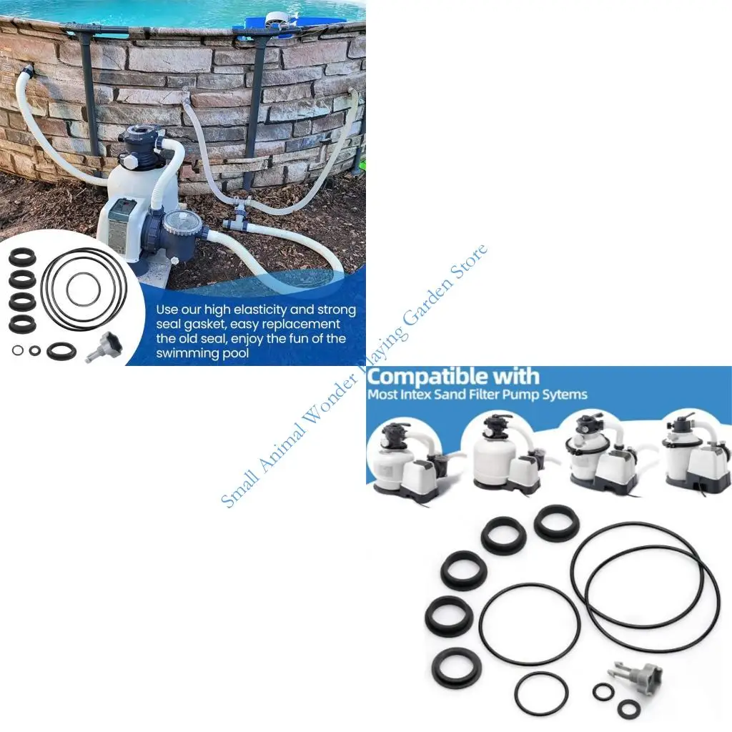 

C9GC Pool Sand Filter Pumps Repair With O-Rings Gasket And Air Release Valves Set