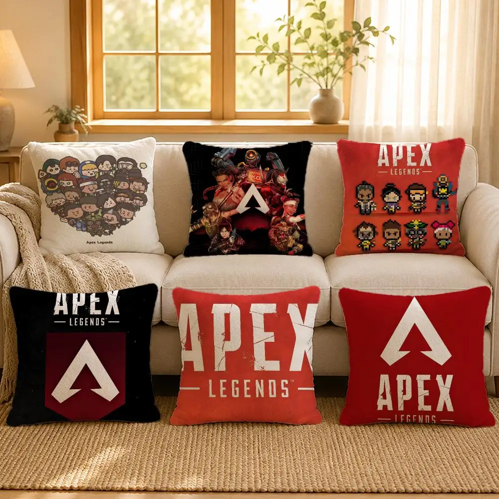 Game Apex Legends FPS Gamer Cushion Cover Personalized Short Plush Soft Bedroom Sofa Home Decor Gift