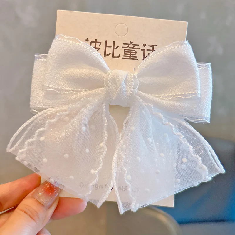 

Заколки для волос с 3D сердечками для девочек, заколки с бантом и лентой, аксессуары для волос для маленьких девочек, милые заколки для волос для малышей, подарок