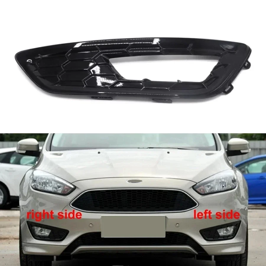 

Для Ford Focus 2015 2016 2017, спортивная версия, краска, черная рамка противотуманной фары, передний нижний бампер, вентиляционная решетка автомобиля, противотуманная фара, крышка