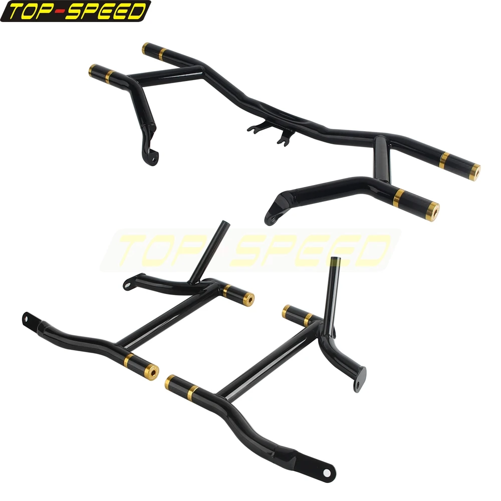 دراجة نارية Higway السرج الحرس تحطم بار القضبان واقي مصد السيارة ل هارلي الطريق الملك الترا المحدودة منخفضة CVO/SE عجلة حرة FLRT