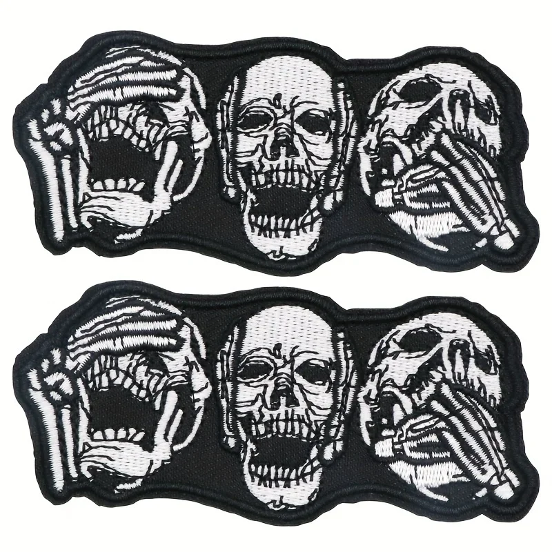 2PCS Unique Skull E… - image