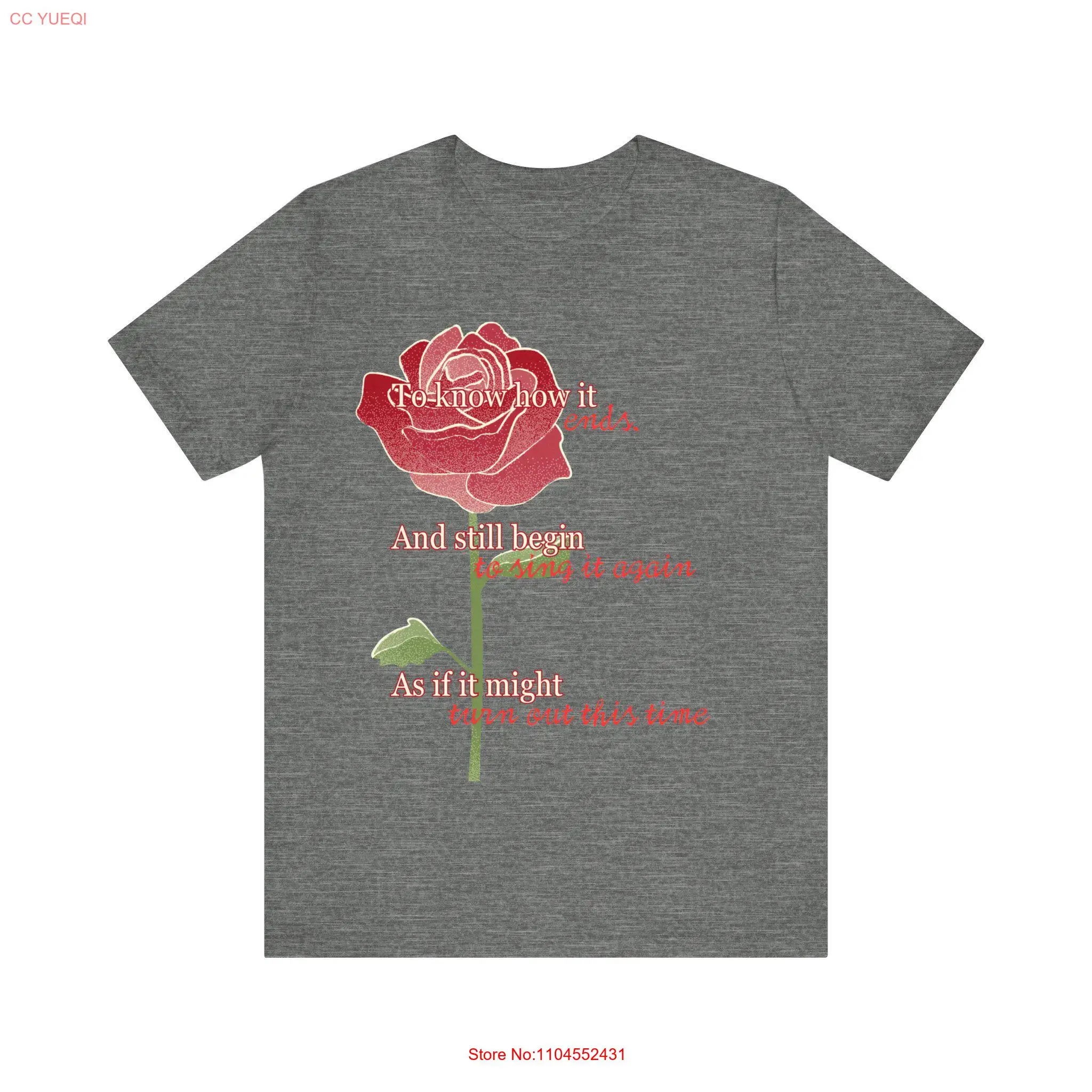 Hadestown لتعرف كيف ينتهي تي شيرت برودواي الموسيقي ملابس مروحة المسرح يغني مرة أخرى بأكمام طويلة أو قصيرة