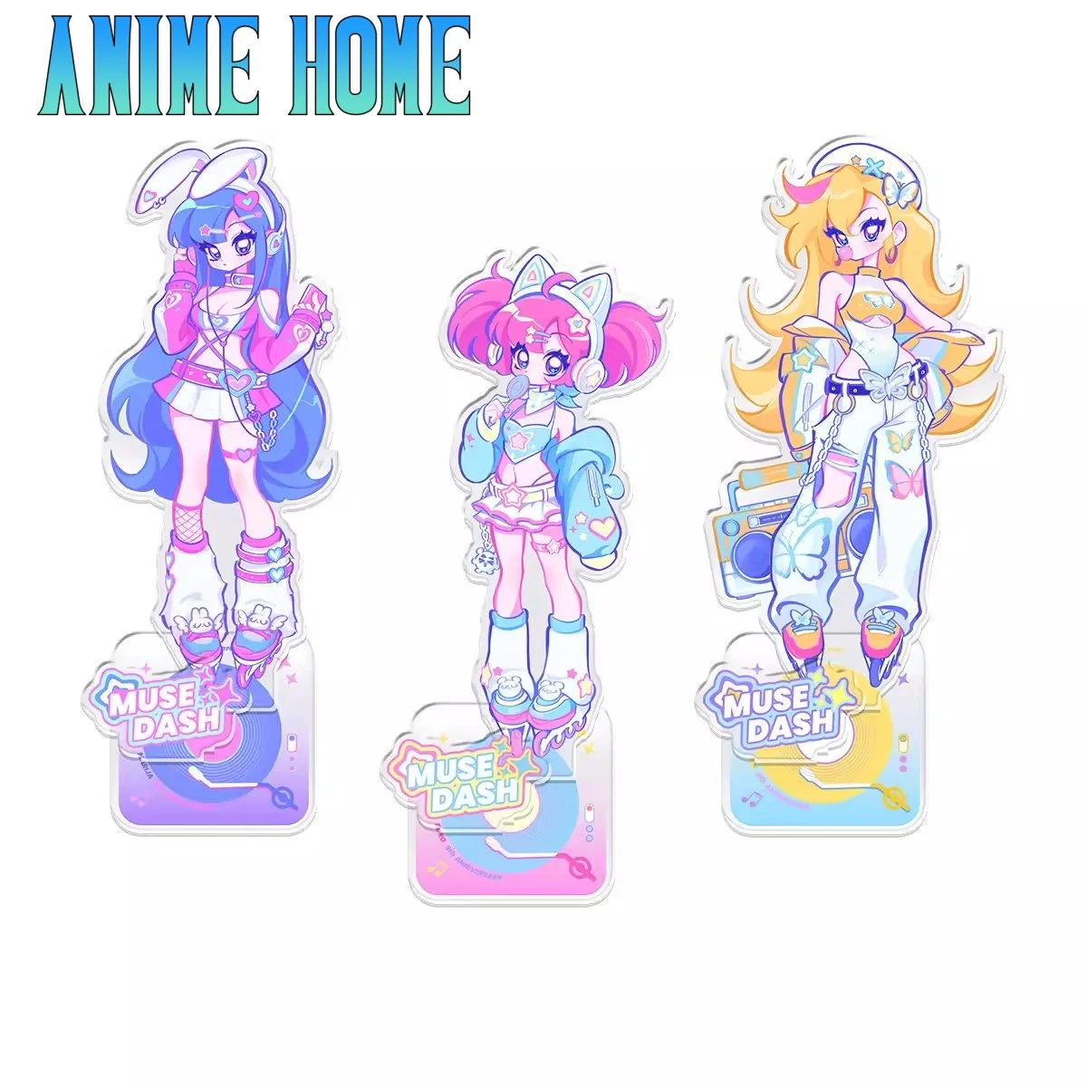 Official Game Muse Dash Buro Rin Marija Fashion Acrylic Stand Display Cosplay Original Kids Gift