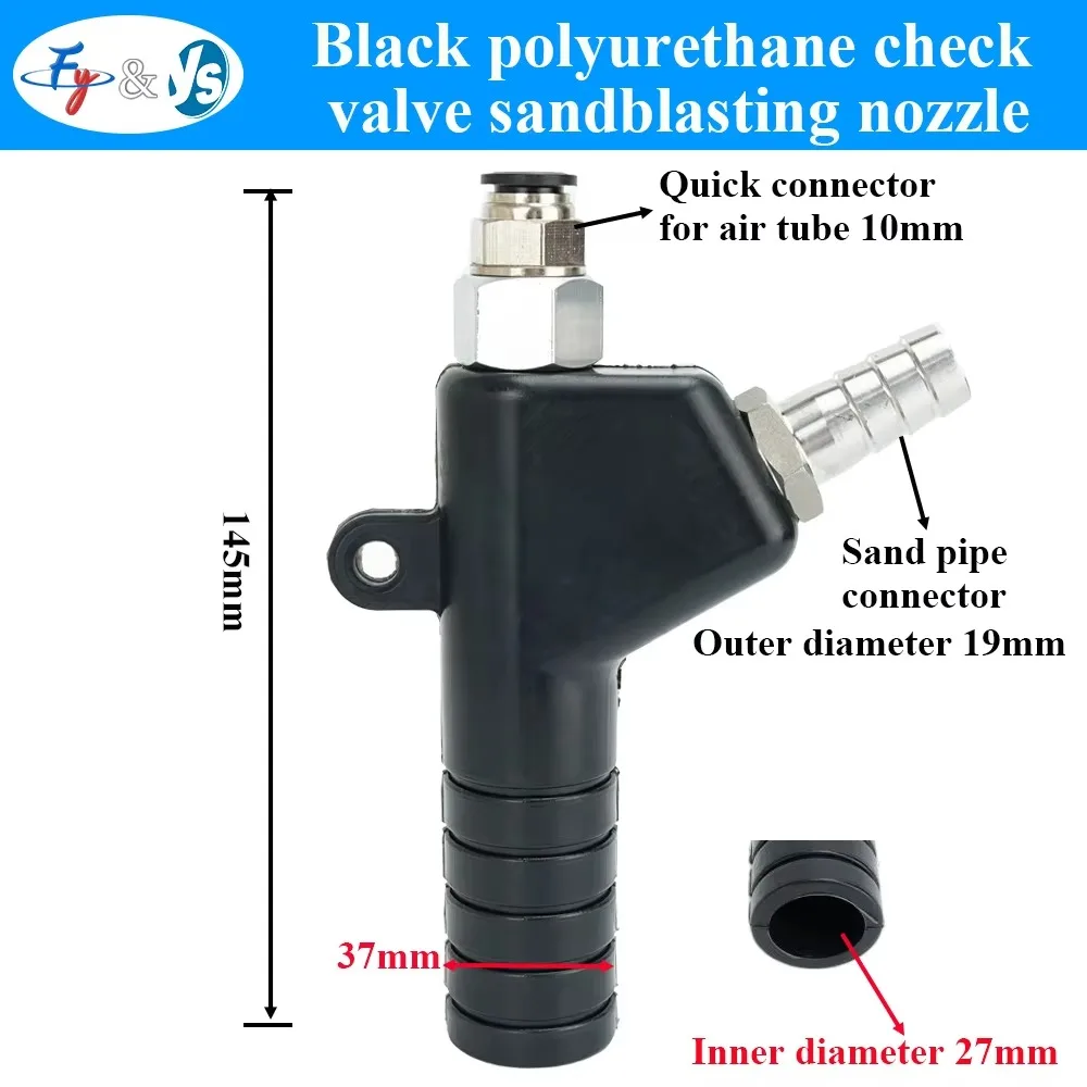 Wet Vapor Sandblasting Gun Polyurethane Body Wear Corrosion Resistant Check-Type Liquid Sand Blasting Gun  Polishing Cleaning