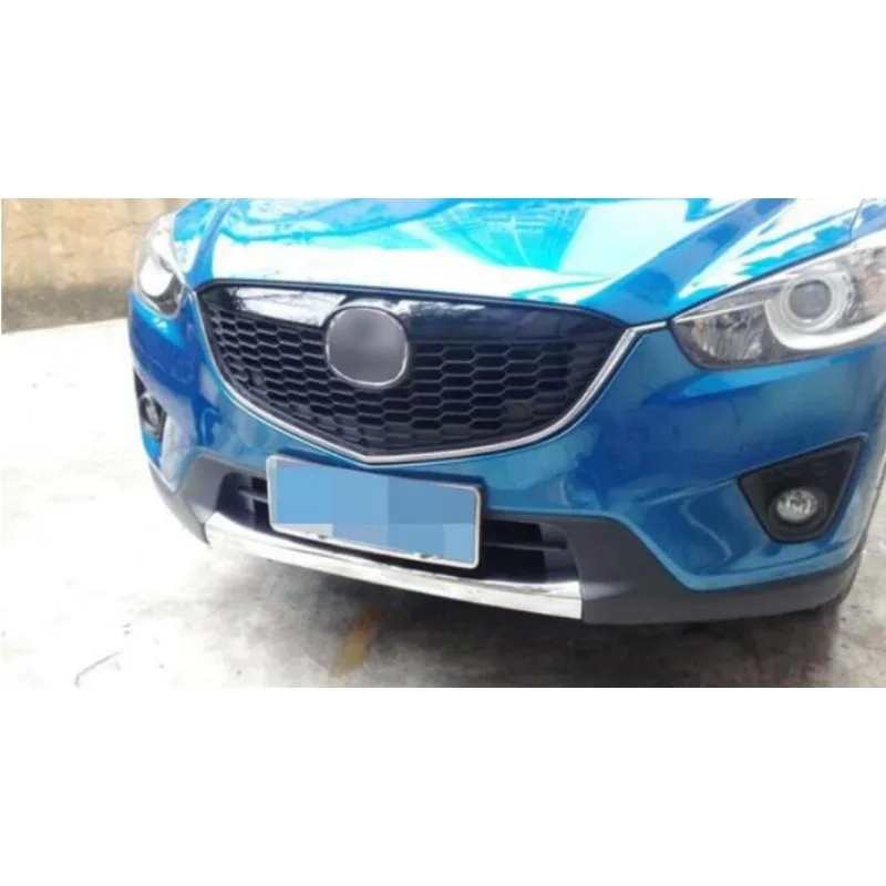 FIT FOR 2012-2016 mazda CX-5 CX5 CHROME FRONT LOWER BUMPER LIP GRILL COVER INSERT PROTECTOR MOLDING TRIM GRILLE GARNISH GUARD