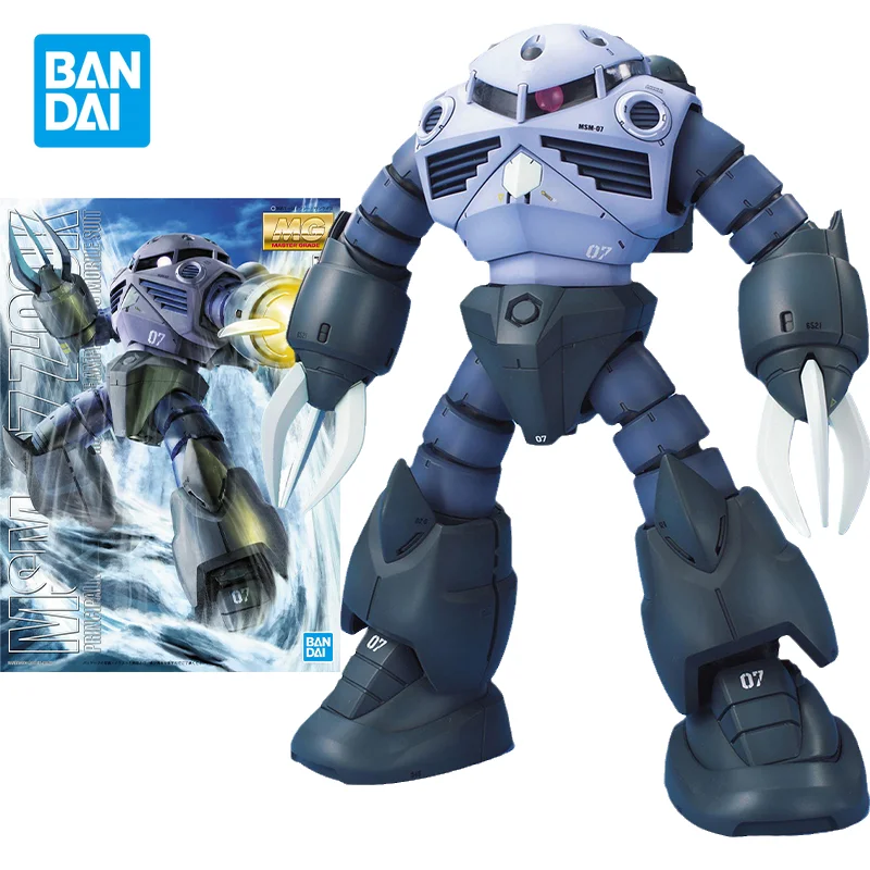 

Bandai Original Gundam Model Kit Anime Figure 1/100 MG MSM-07 Z`Gok Action Figures Collectible Ornaments Toys Gifts for Kids