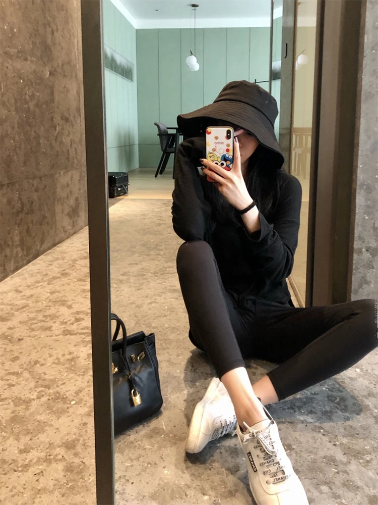 

High Elastici Summer ark Base Pants Nine Points Tight Gym Yoga Pants Bla Sl Faionable Women's Bot