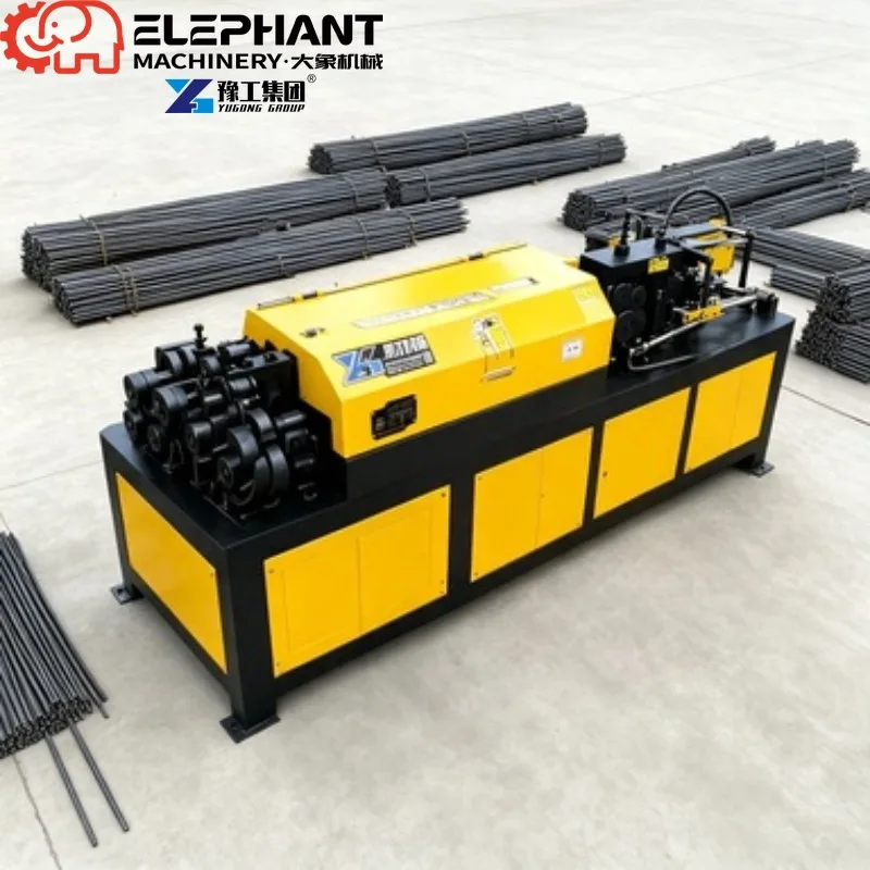 Rebar Straightening And Cutting Machine, High-Efficiency Electric Rebar Processing Equipment For Modular Building Engineering