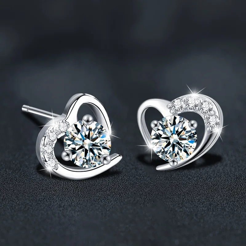 925 Sterling Silver Earrings Zircon Flower for Women Luxury Wedding Jewelry Elegant Female Accessories Fashion Gift