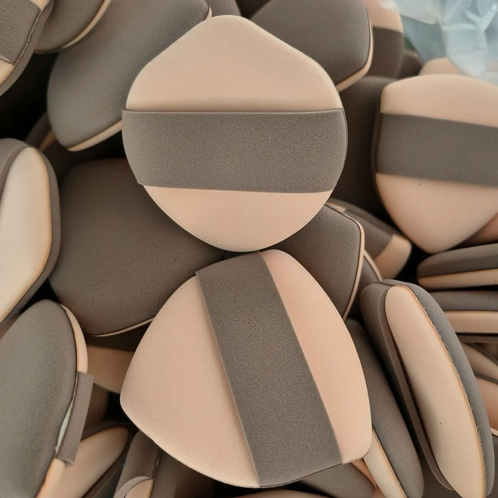 1-10 szt. Puszki do makijażu twarzy, wielokrotnego użytku, trójkątne gąbki do korektora i podkładu, dwustronne aplikatory do makijażu