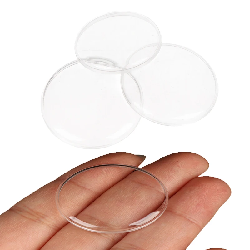 1pcs 28MM- 32.2MM Watch Accessories Mirror Organic Glue Cover Glass Lens Vintage Pot Cover Acrylic Plastic Protective Film Cover