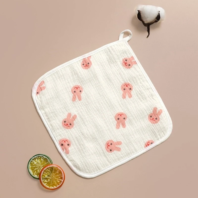 Baby Feeding Bib Soft and Absorbent Infant Saliva Towel Cotton Handkerchief Burping Cloth for Daily Home and Travel Use