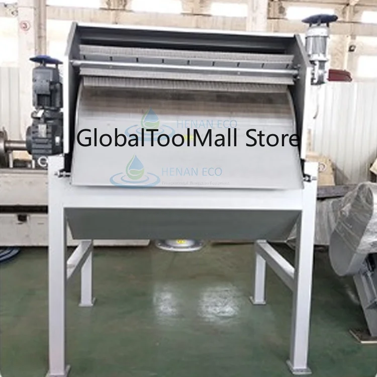 Professional Rotary Drum Filter Rotating Fine Bar Mesh Screen for Wastewater Treatment