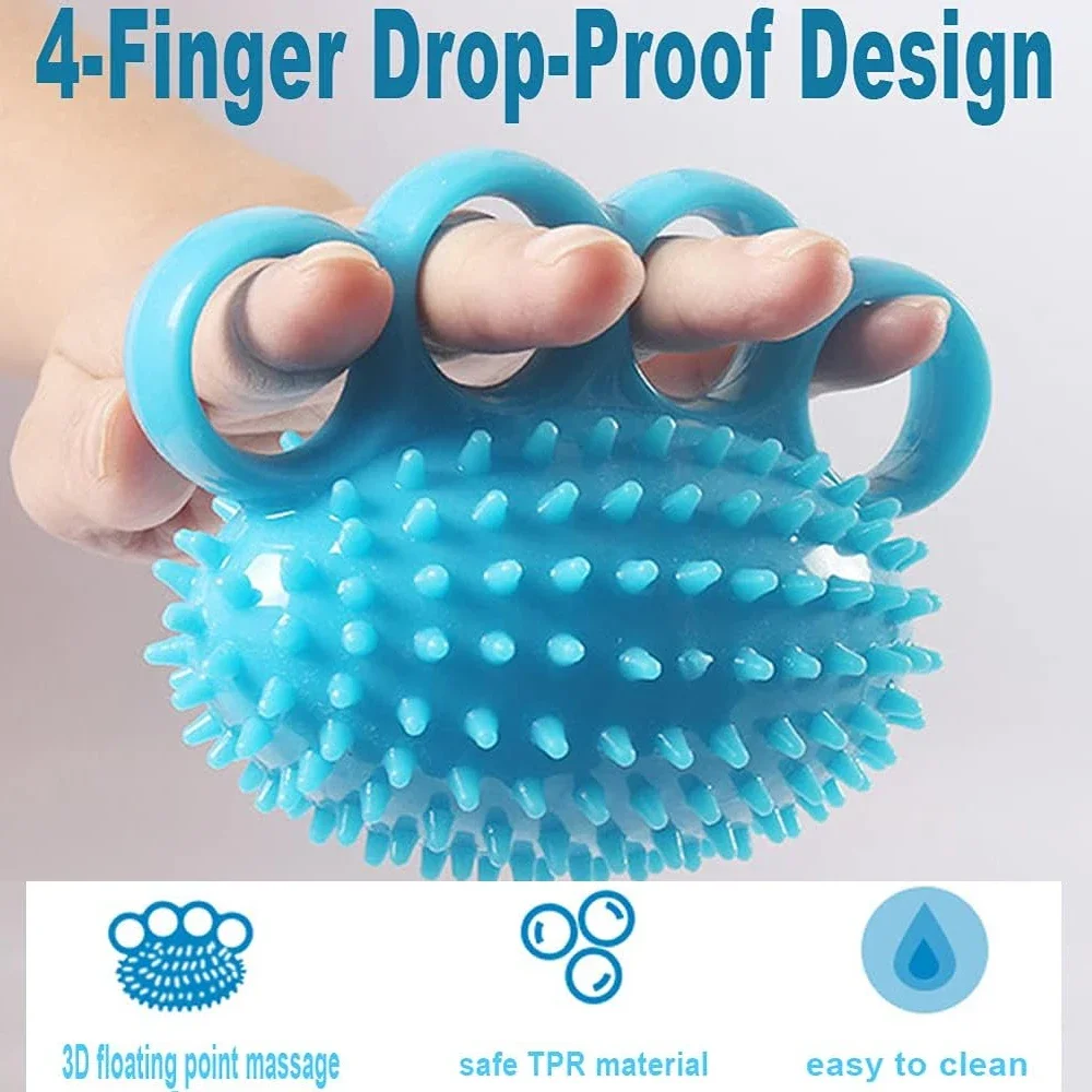 Hand Grip Strengthener Finger Exerciser Training Ball for Patient Recovery Elderly Stroke Arthriti Physical Therapy Hand Massage