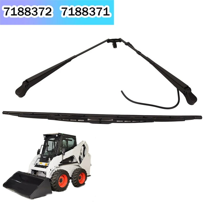 

Window Wiper Blade 7188372 Window Wiper Arm 7188371 For Bobcat Skid Steer Loader S160 S185 S330 S250 Replacement