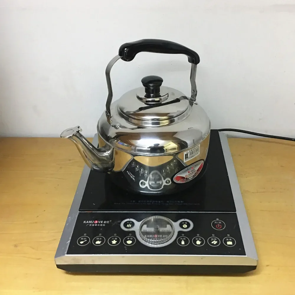 Kettle Stainless steel thickened household large-capacity energy-saving induction cooker Coal-fired bubble tea brewing - view 2