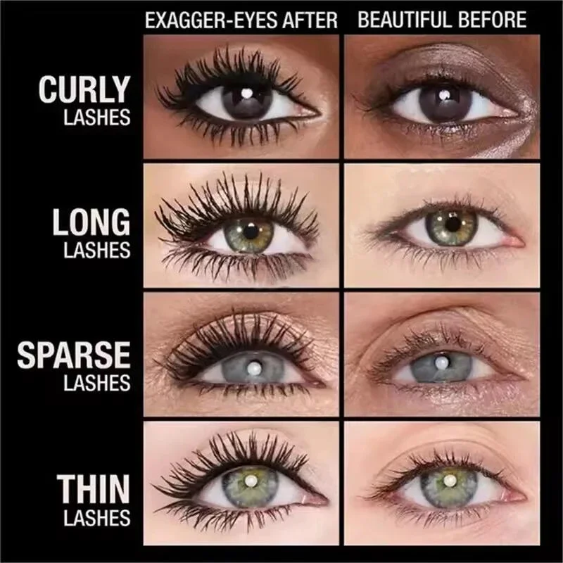 5D ماسكارا مضادة للماء إطالة الرموش طويلة الأمد Sweatproof ماسكارا ألياف الحرير الأسود يشكلون الجمال مستحضرات التجميل الكورية جديد