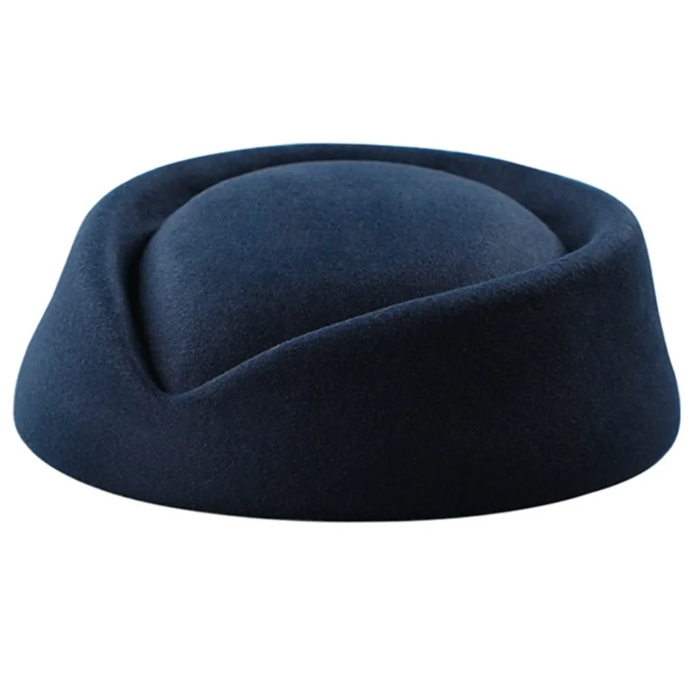 

Vintage Looking Flight Attendant Hat Teardrop Hat Beret Hat Airline Stewardess Caps Pillbox Hat Colorful Uniform Stewardess Hat