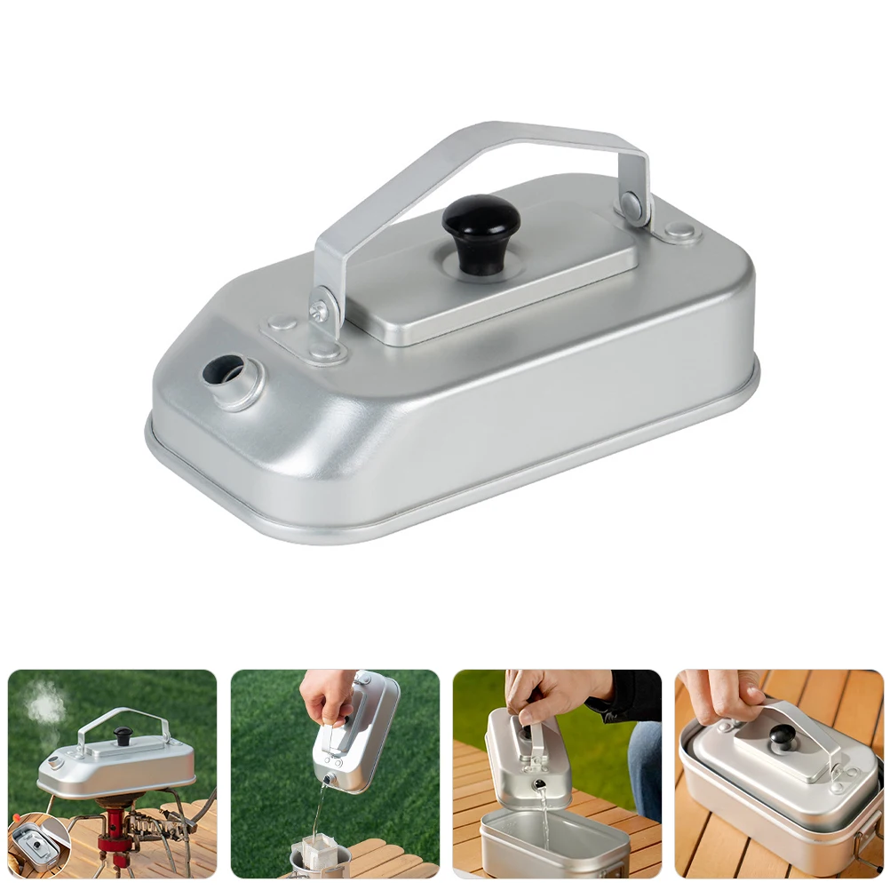 

Portable Aluminum Alloy Water Kettle Sturdy Rustproof Lightweight For Tea Coffee Camping Outdoor Use Stovetop Kettle