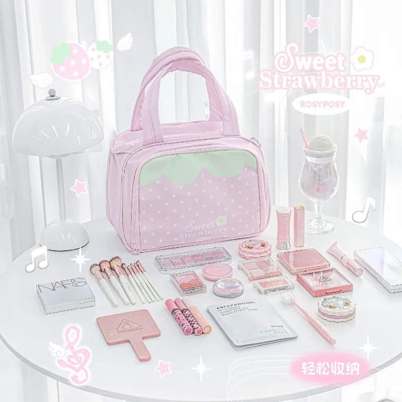 New Handheld Makeup Bag Fashionable and High Quality Travel Wash Bag High End Girls' Multi Functional Layered Storage Bag