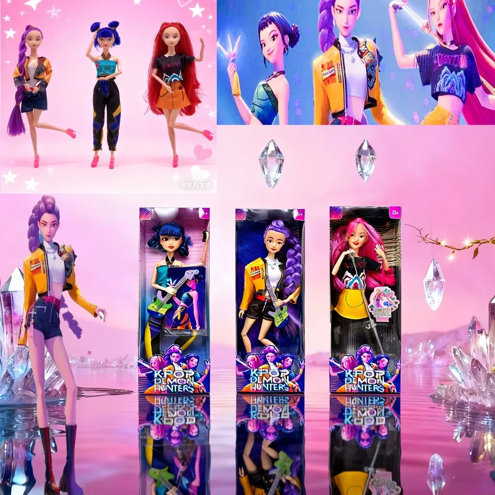 Nouveau Kpop chasseurs de démons figurine poupée bricolage en plastique jouet Rumi Mira Zoey princesse cadeau pour les filles vacances spécial