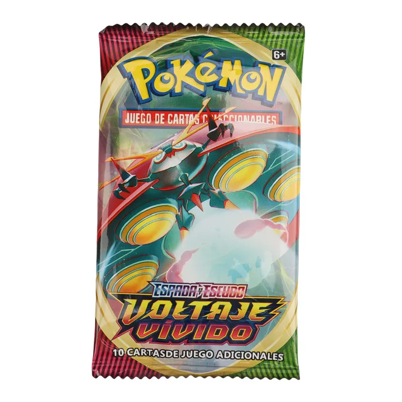 40/360Pcs Spanish Version Pokémon Card TCG: Sword shield Vivid Voltage Booster Box Pokemon Cards 36 Pack Box Gifts