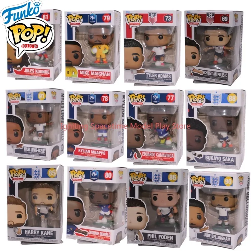 

Funko Pop Original USA National Soccer Team Full Set 5Pcs Pulisic Reyna Mckennie Robinson Adams Vinyl Collectible Figures Gift