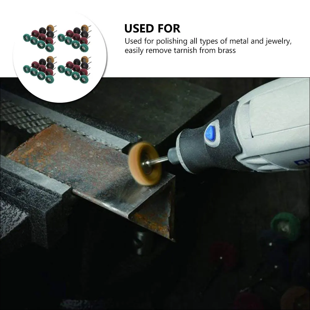 

40pcs Polishing Wheel Set Rotary Tool Accessories Abrasive Grinding Wheels Smoothing Buffing For Metal Jewelry Surface