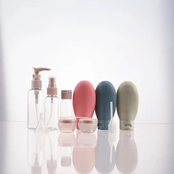 60ml 3/4/11pcs Portable Travelling Dispenser Set Cosmetic Bottle Plastic Bottle Lotion Bottle Toner Shampoo Spray Bottle