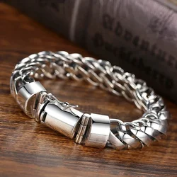 Buddhastone Handmade Bracelet Men's Korean Version Personality Retro Thai Silver Dominant Fashion Neutral High Jewelry