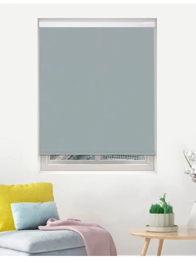 

Cord-Free Roller Blinds Customization Window Shades Waterproof Anti-Dust Sunscreen Fabric for Bathroom Bedroom Home Decoration