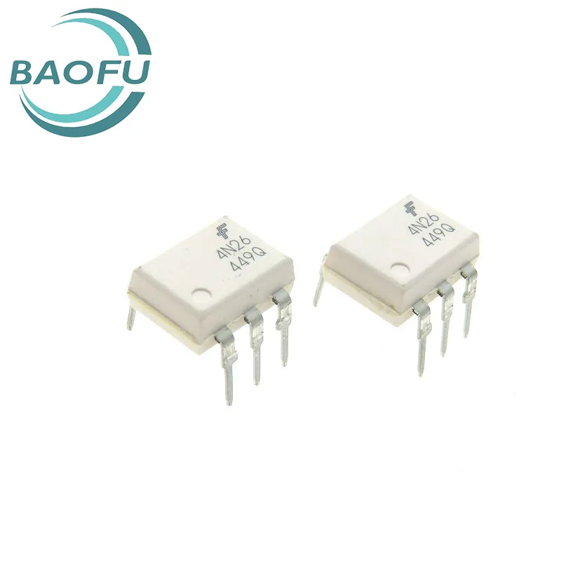Newly imported original 4N26 DIP-6 direct insertion photoelectric isolation optocoupler