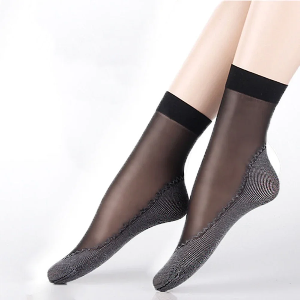 Women Socks Durable Fashionable Size High Elasticity Non-Slip Retro Sexy Silk Socks Soft Velvet Women Comfy