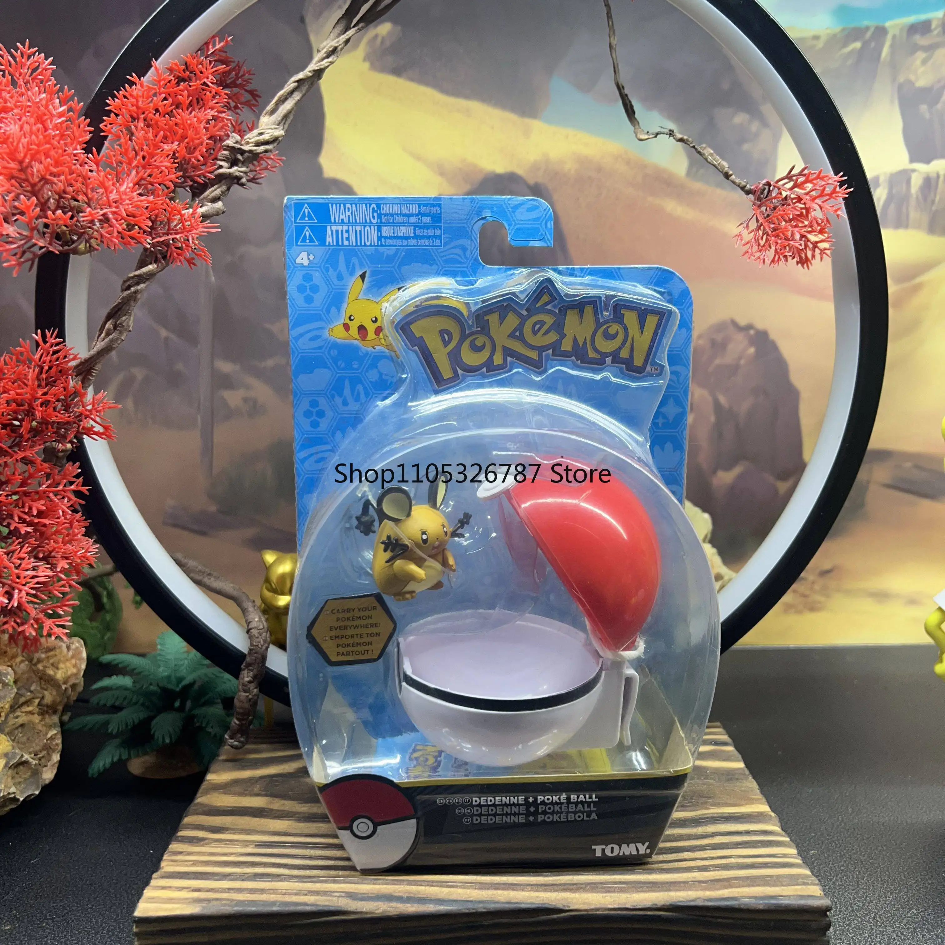本物のポケモン-デデネ＆トゲデマル-ルースフィギュア、公式ポケットモンスター-ミニおもちゃ-子供向け、新品在庫あり