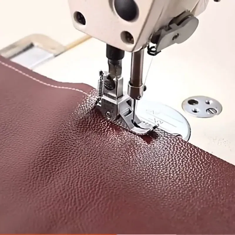 Accesorios universales para máquinas de coser industriales, prensatelas con rueda de rodillo de cuero para coche plano, reemplazo de ropa de tela